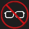No Glasses Icon